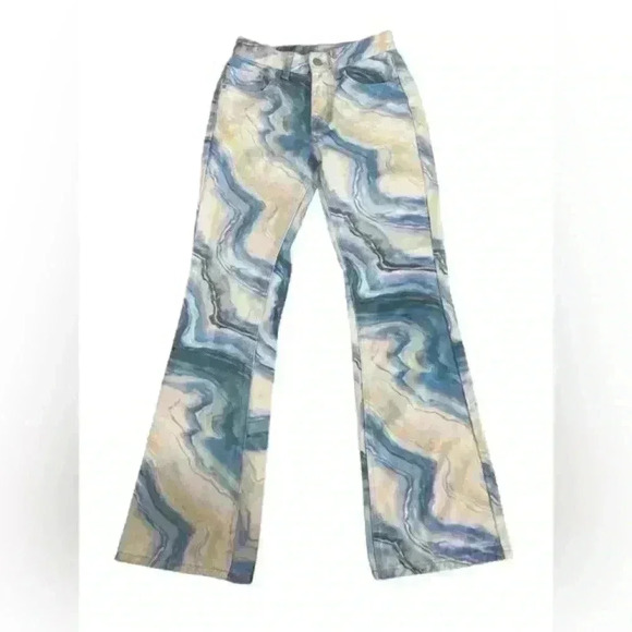 Urban Outfitters BDG '90s‎ Mid Rise Bootcut Jean in Blue Multi Size 24 Flare - Picture 4 of 15